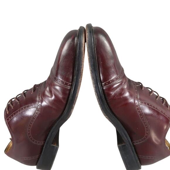 Rockport Shoes Men 8.5 Oxford Cap Toe Leather Dress Formal Classic Comfort Brown - Picture 10 of 16